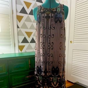 NWT FreePeople Dress with Velvet detailed overlay.  Size  Small